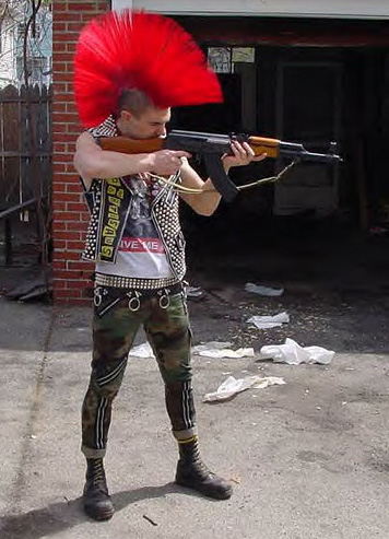 This apparently defines punk. I do not believe that this is what Curtis, Iggy, Ramone, or The Pistols were going for.